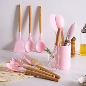 Kit 12 Peças Utensílios De Cozinha em Silicone