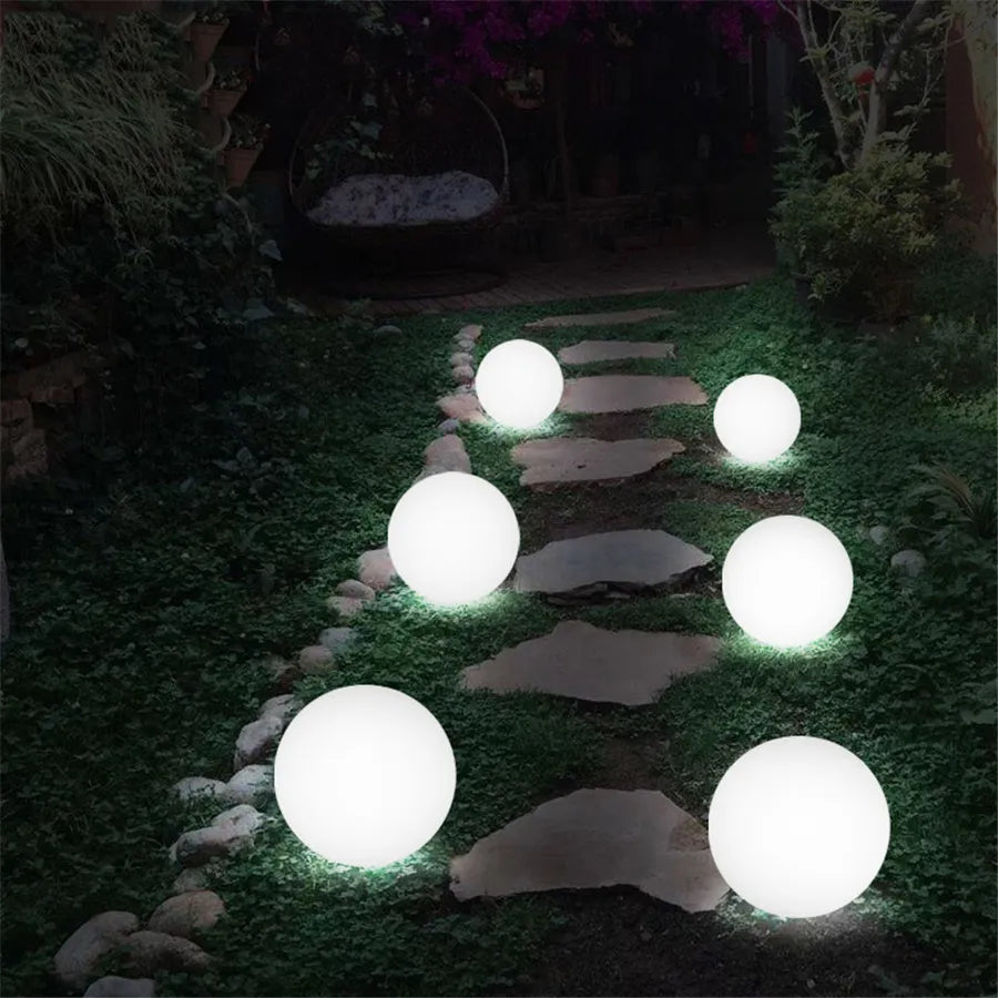 Luminária de Jardim Redonda RGB em LED