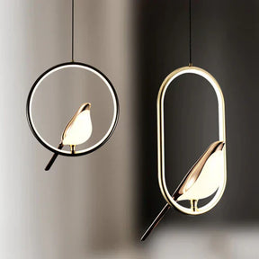 Lustre Pendente Golden Bird