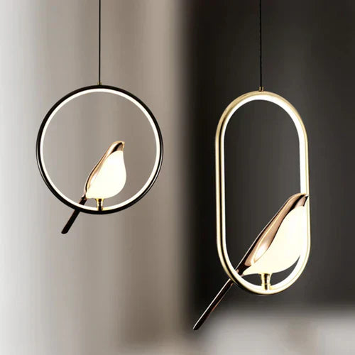 Lustre Pendente Golden Bird