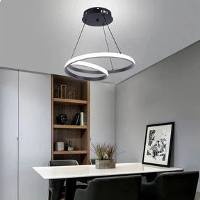 Lustre Pendente Loop Circular em Led