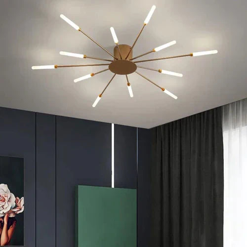 Lustre Teto Escandinavo Cosmos – Led 12 Hastes