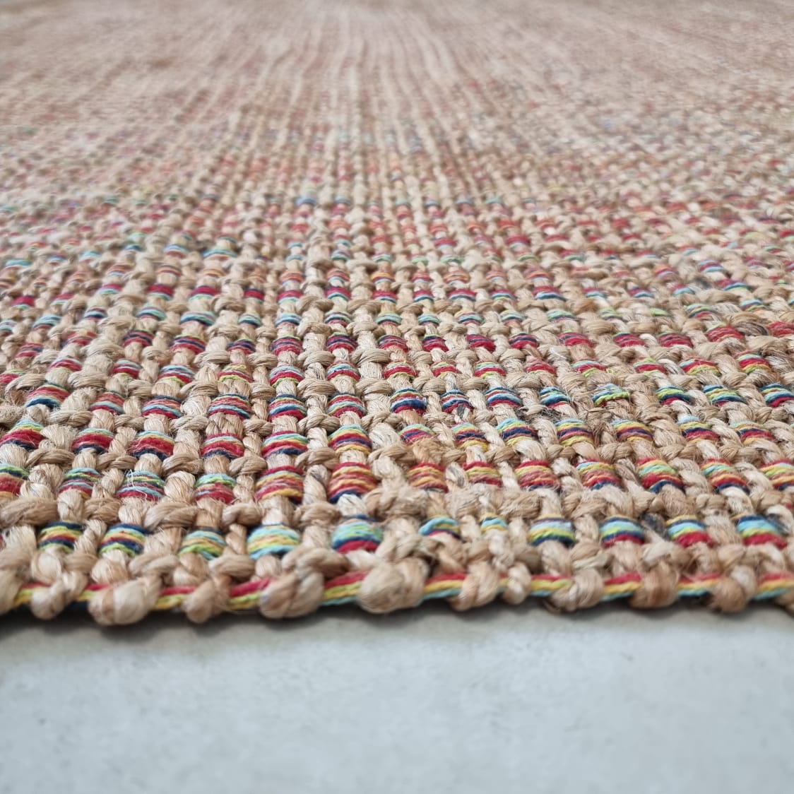 Jute Cotton Rug -IC-18410 Multi