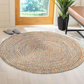 Jute Cotton Braided Round -IC-15262 / Multi