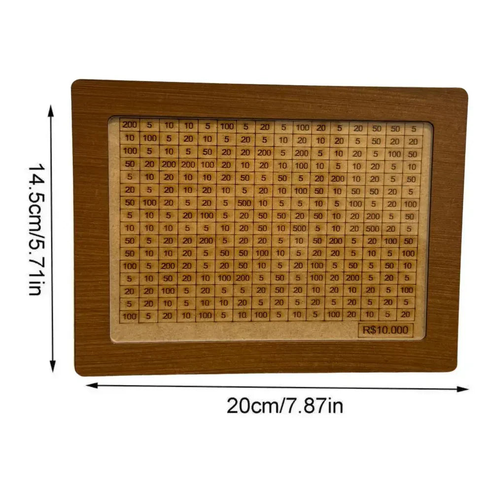 WoodBox Decorativo - Guarde dinheiro usando o método japonês