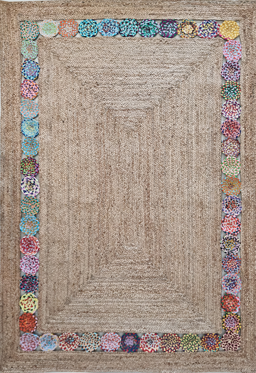 Jute Rug -IC- 17989 Natural /Multi