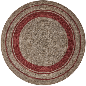 Jute Braided Round -IC-18416 / Rust